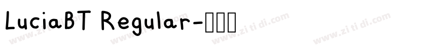 LuciaBT Regular字体转换